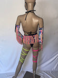Cleopatras Lure face mask Halloween costumes rave wear festival outfits Cher Jasmine gorean toga lingerie bikinis reflective clothes