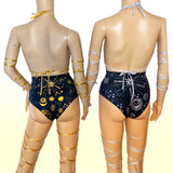 Stars and Moons Galaxy Celestial Rave  Festival Outfit