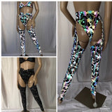 Cleopatras Lure face mask Halloween costumes rave wear festival outfits Cher Jasmine gorean toga lingerie bikinis reflective clothes