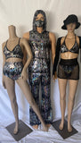 Cleopatras Lure face mask Halloween costumes rave wear festival outfits Cher Jasmine gorean toga lingerie bikinis reflective clothes