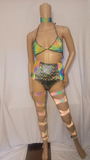 Cleopatras Lure face mask Halloween costumes rave wear festival outfits Cher Jasmine gorean toga lingerie bikinis reflective clothes