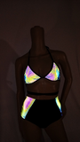 Cleopatras Lure face mask Halloween costumes rave wear festival outfits Cher Jasmine gorean toga lingerie bikinis reflective clothes